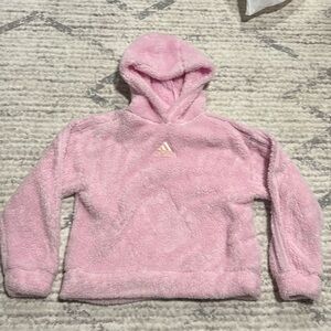 Adidas Girls Fuzzy Sweatshirt Medium